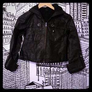 Leather Crop Jacket